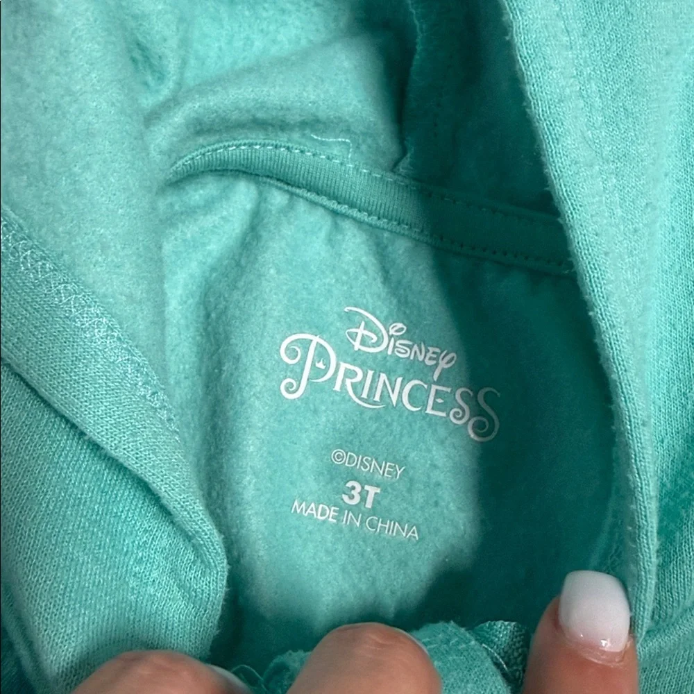 Disney Princess The Little Mermaid Teal Girls Hoodie Size 3T